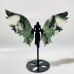 3 Pairs Africa Blood Stone Angel Wing With Stand