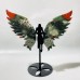 3 Pairs Africa Blood Stone Angel Wing With Stand