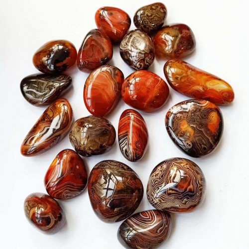 Natural Silk Agate Palm Stone Free Form Wholesale