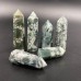 High Quality Green Moss Agate Tower Points Wholesale