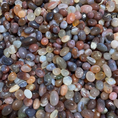 0.5in Colorful Agate Tumbled Gravel Wholesale