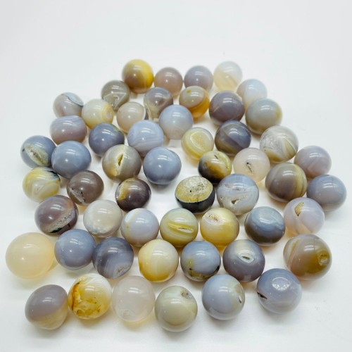 Mini Agate Geode Spheres Druzy Agate Ball 0.78in(2cm) Wholesale