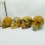 4 Pieces Large Crazy Agate Skull Carving