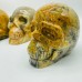 4 Pieces Large Crazy Agate Skull Carving