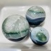 3 Pieces Unique Green Agate Spheres