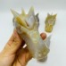 5 Pieces Beautiful Geode Agate Dragon Head Carving