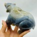 2 Pieces High Quality Geode Druzy Agate Bear Carving