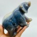 2 Pieces High Quality Geode Druzy Agate Bear Carving