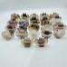 27 Pieces Geode Druzy Agate Owl Carving