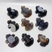 9 Pieces Large Beautiful Geode Druzy Agate Frog Carving