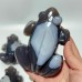 9 Pieces Large Beautiful Geode Druzy Agate Frog Carving