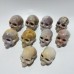 10 Pieces Large Agate Skull Carving