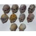 10 Pieces Large Agate Skull Carving