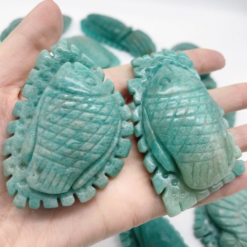 20 Pieces Beautiful Amazonite Sea Animal Carving