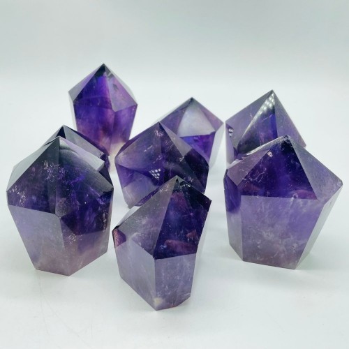 Free Shape Purple Amethyst Crystal Point Wand Wholesale