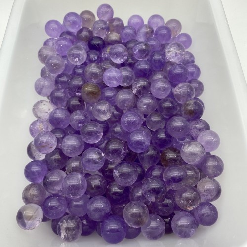 0.7-0.8in Mini Amethyst Spheres Wholesale