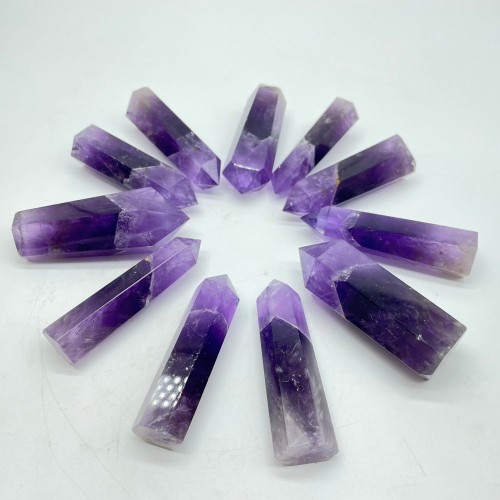 High Quality Amethyst Phantom Mountain Tower Points Wholesale