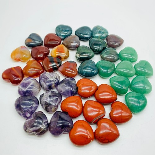 5 Types Heart Ocean Jasper&Aventurine Chevron Amethyst Wholesale