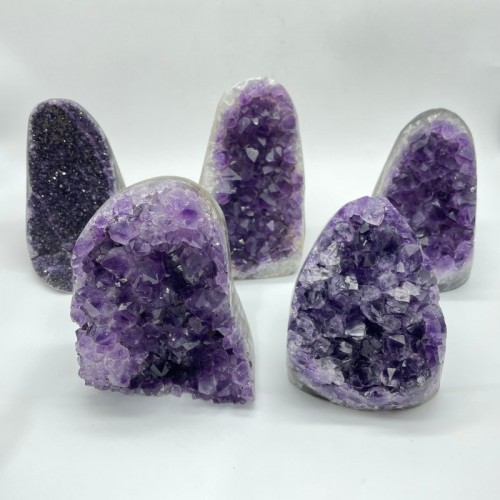 5 Pieces Beautiful Amethyst Clusters Geode