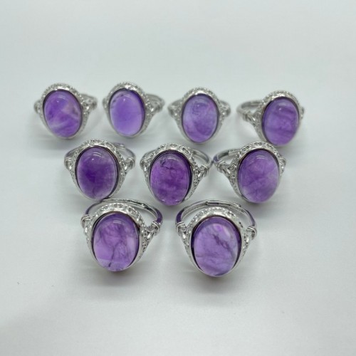 Beautiful Natural Amethyst Ring Wholesale