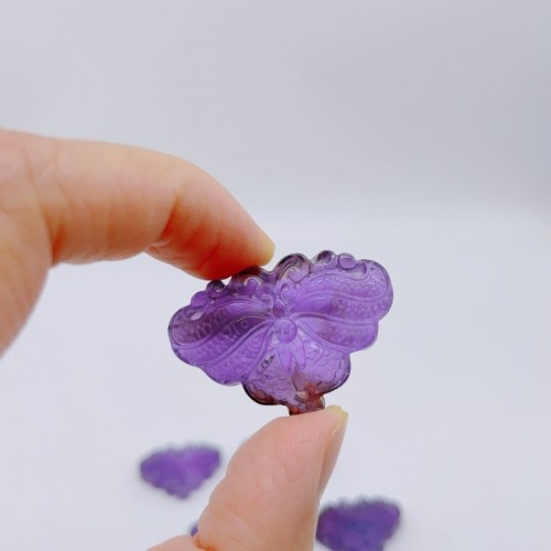 High Quality Amethyst Butterfly Carving Wholesale