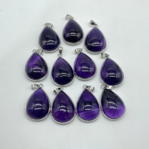 Beautiful Amethyst Teardrop Pendant Wholesale