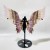 Amethyst Mixed Stripe Agate Angel Wing Carving With Stand