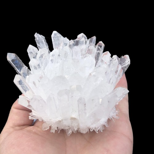 White Aura Crystal Cluster Wholesale