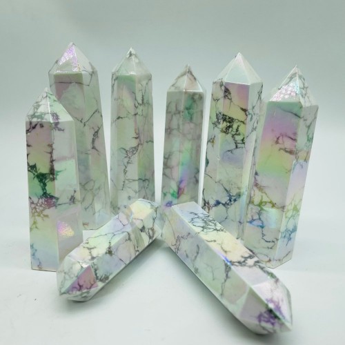 Aura Howlite Point Tower Wholesale