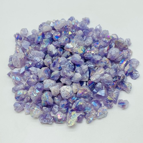 Aura Mini Amethyst Cluster Crystals Wholesale