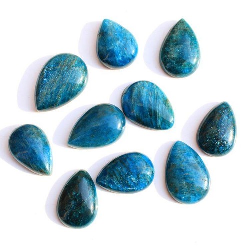 High Grade Blue Apatite Crystal Teardrops Pendant Wholesale