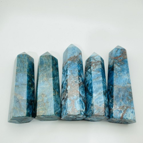 5-7in(12.5-17.7cm) Apatite Tower Point Wholesale