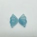 High Quality Aquamarine Butterfly Wing Carving Wholesale