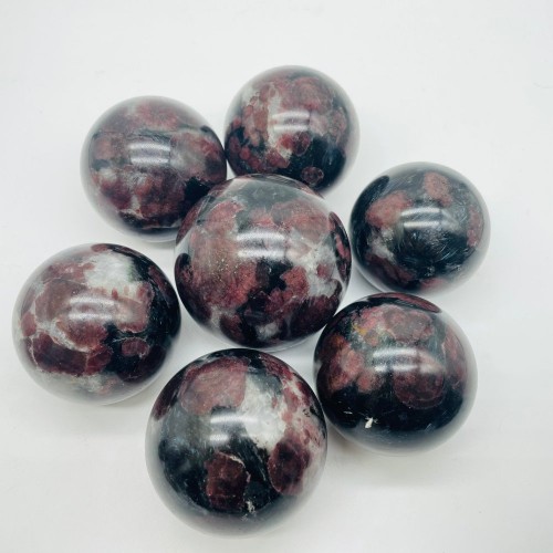 Garnet Mixed Astrophyllite Sphere Ball Wholesale