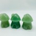 Green Aventurine Mushroom House Carving Wholesale