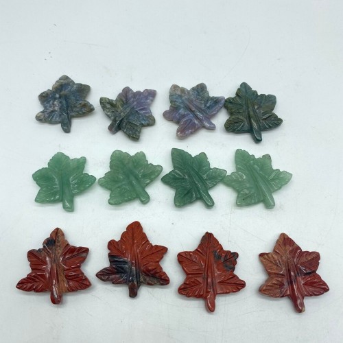 3 Types Crystals Maple Leaves Wholesale