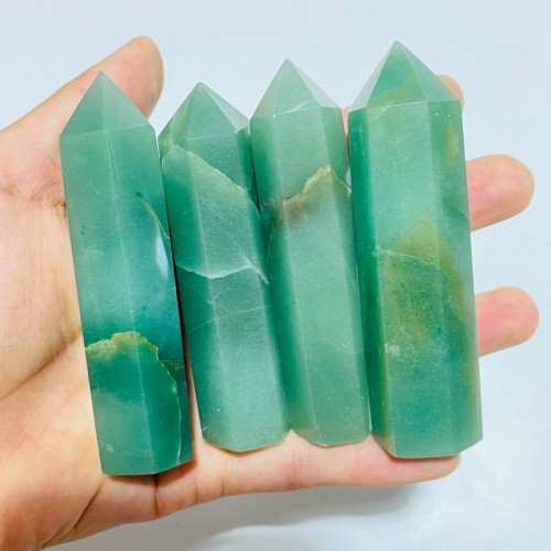 Green Aventurine Stone Points Wholesale Clearance