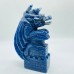 Blue Aventurine Flying Dragon Carving