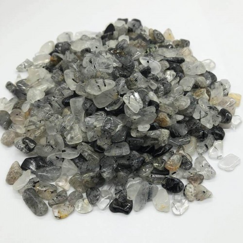 Black tourmaline Gravel Quartz Crystal Chips Wholesale