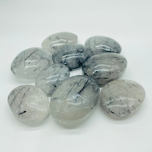 Clear Quartz Mixed Black Tourmaline Palm Wholesale