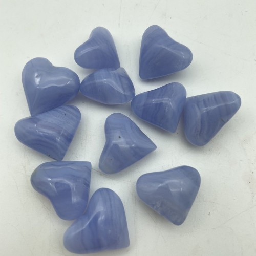 Blue Lace Agate Heart Wholesale