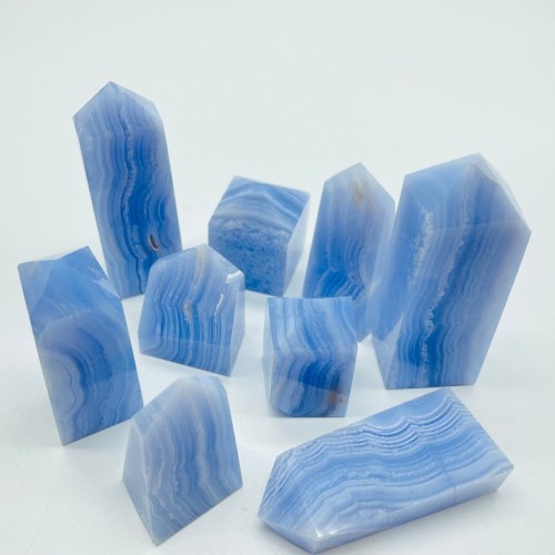 Blue Lace Agate Free Form Point Wholesale