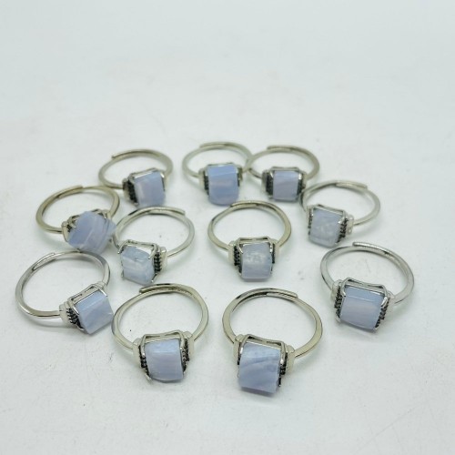 Blue Lace Agate Free Form Ring Wholesale