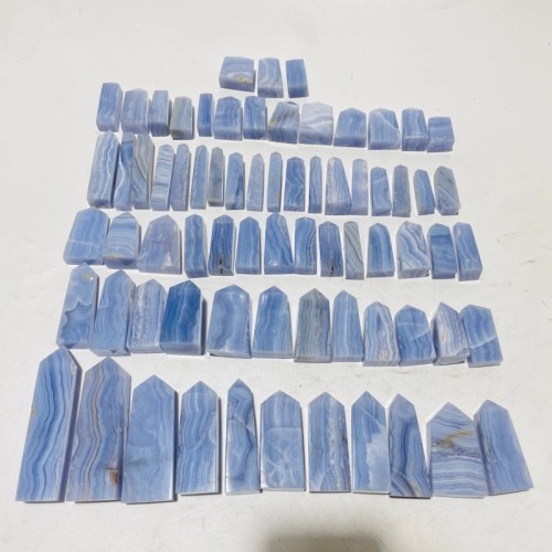 71 Pieces High Quality Blue Lace Agate Four-Sided Points