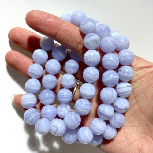 3pcs High Grade Blue Lace Agate Bracelet (HGUB23)