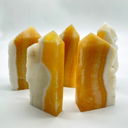 Yellow Calcite Tower Point Wholesale