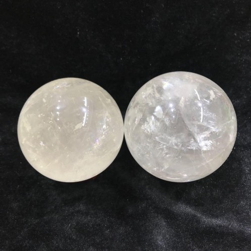 White Calcite Rainbow Sphere Ball Wholesale