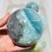 5 Pieces Large Blue Caribbean Calcite Spheres