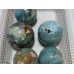 5 Pieces Large Blue Caribbean Calcite Spheres