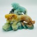 2 Pieces Caribbean Calcite Tiger Carving